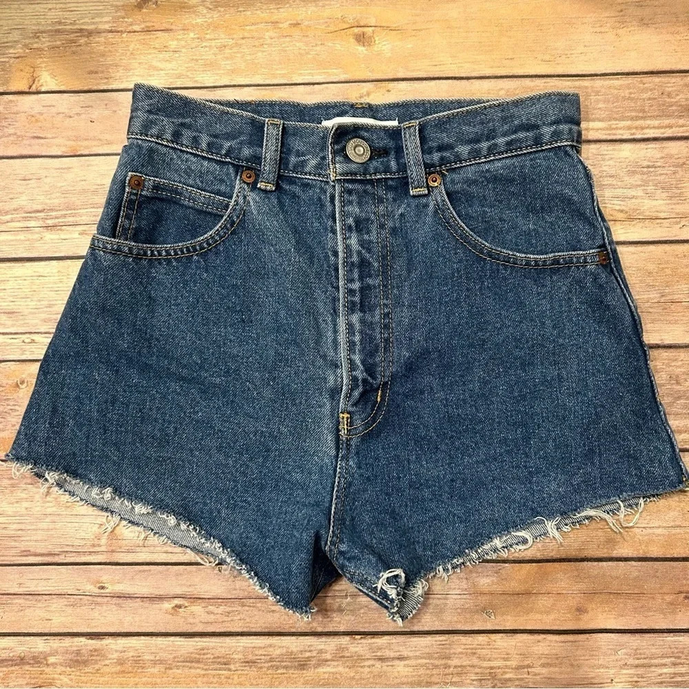 Moussy High Rise Denim Shorts